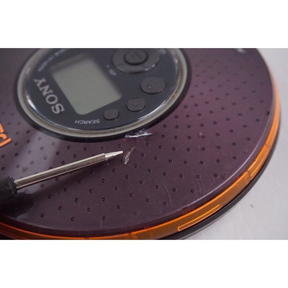 Sony Psyc CD Walkman Atrac3 Plus MP3 D-NE320 Orange Brown Black Player Powers On - Picture 4 of 8